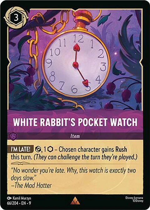 White Rabbit's Pocket Watch - 66/204 - Rare - 9 
