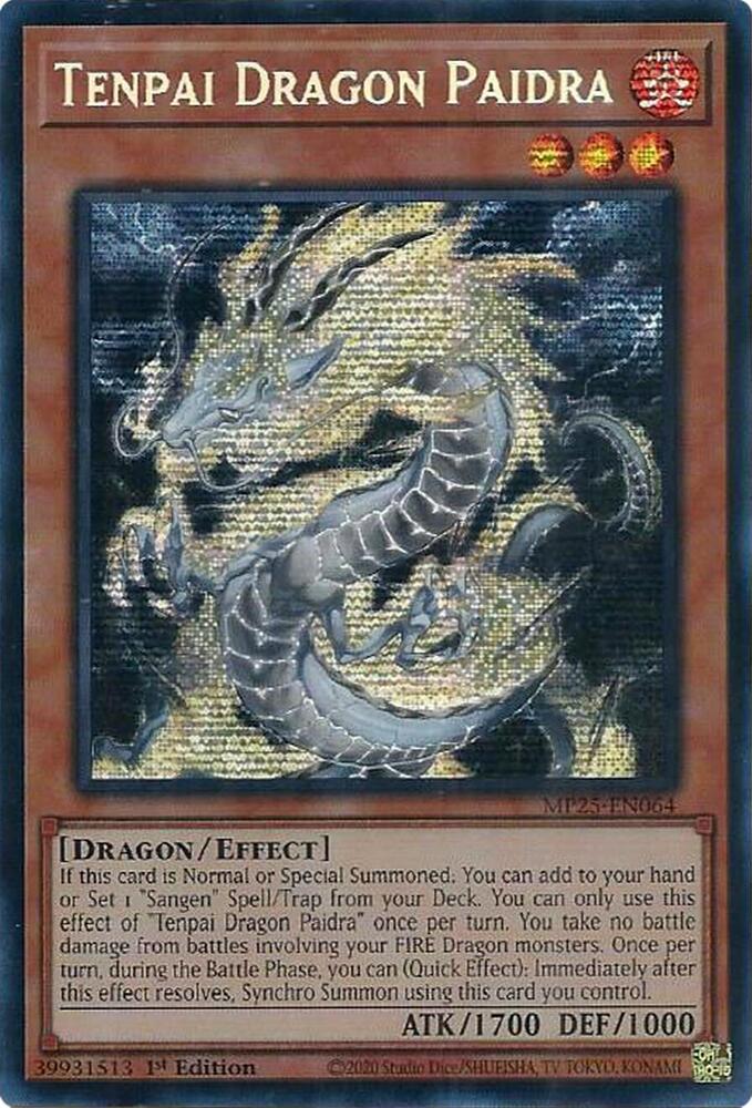 Tenpai Dragon Paidra - MP25-EN064 - Prismatic Secret Rare 1
