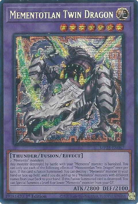 Mementotlan Twin Dragon - MP25-EN067 - Prismatic Secret Rare