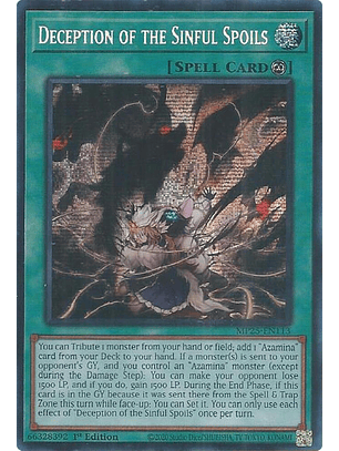 Deception of the Sinful Spoils - MP25-EN113 - Prismatic Secret Rare