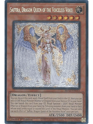 Saffira, Dragon Queen of the Voiceless Voice - MP25-EN053 - Prismatic Secret Rare