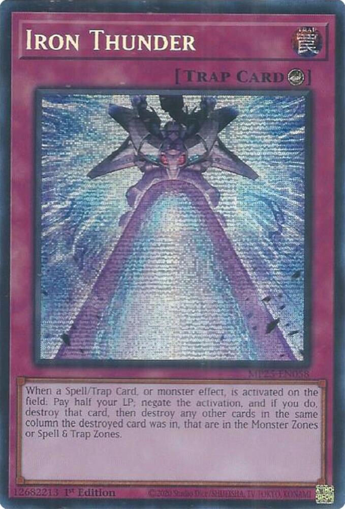 Iron Thunder - MP25-EN058 - Prismatic Secret Rare  1