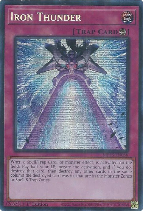 Iron Thunder - MP25-EN058 - Prismatic Secret Rare 