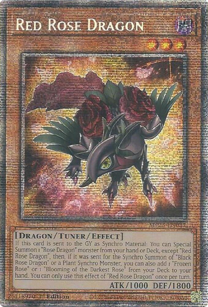 Red Rose Dragon - MP25-EN037 - Starlight Rare 1
