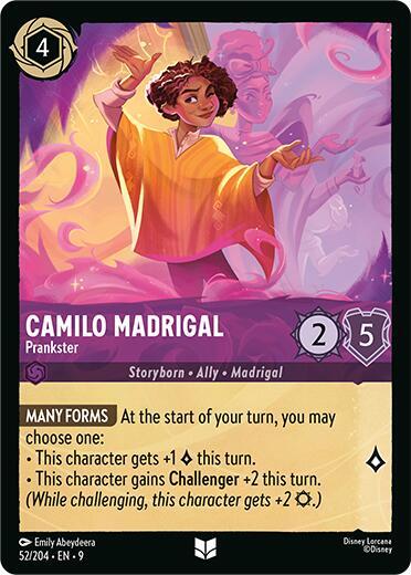 Camilo Madrigal - Prankster - 52/204 - Uncommon - 9  1