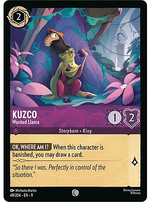 Kuzco - Wanted Llama - 49/204 - Common - 9 