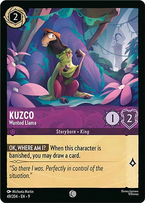 Kuzco - Wanted Llama - 49/204 - Common - 9 