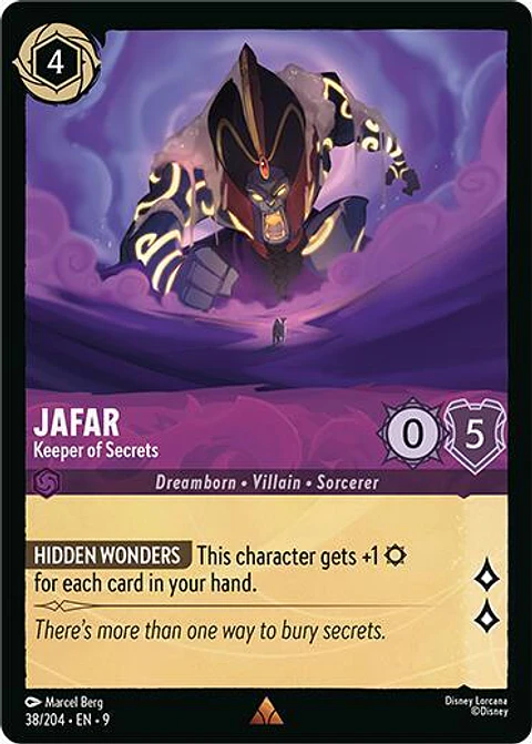 Jafar - Keeper of Secrets - 38/204 - Rare - 9 