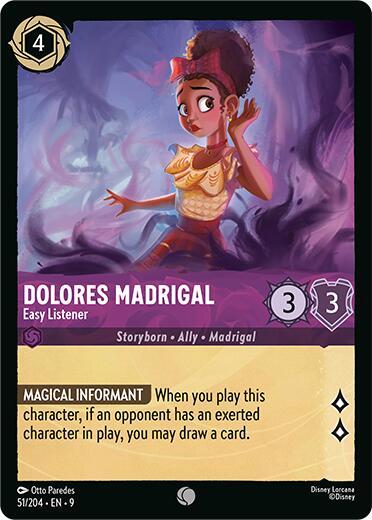 Dolores Madrigal - Easy Listener - 51/204 - Common - 9  1