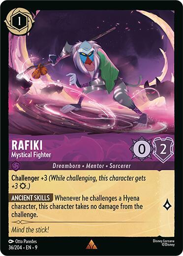 Rafiki - Mystical Fighter - 36/204 - Rare - 9  1