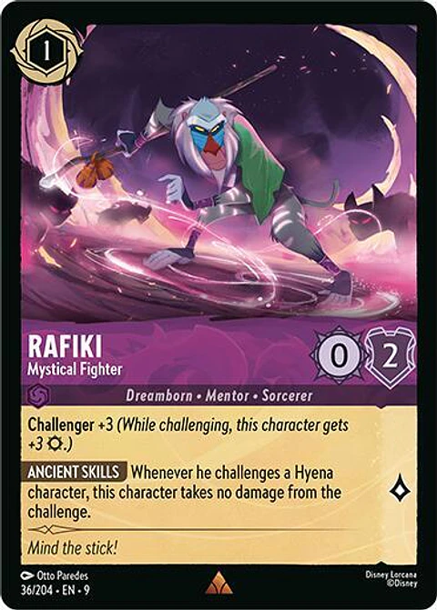 Rafiki - Mystical Fighter - 36/204 - Rare - 9 