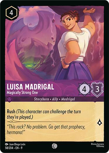Luisa Madrigal - Magically Strong One - 58/204 - Common - 9  1