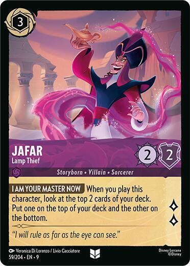 Jafar - Lamp Thief - 59/204 - Uncommon - 9  1