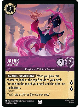 Jafar - Lamp Thief - 59/204 - Uncommon - 9 