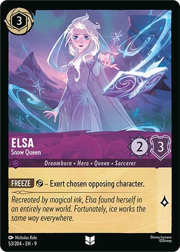 Elsa - Snow Queen - 53/204 - Uncommon - 9  1