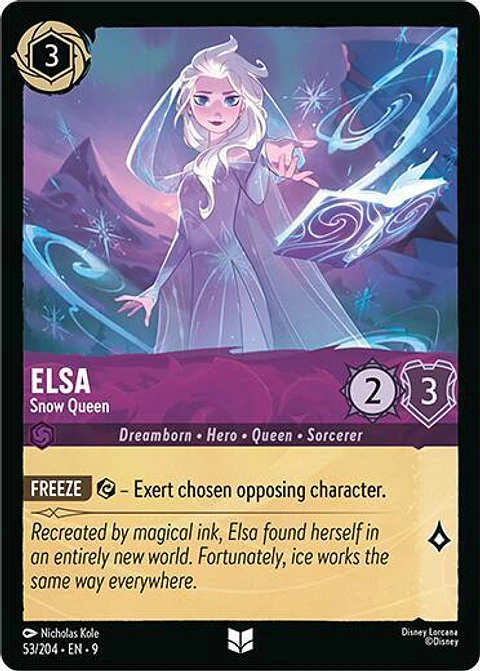 Elsa - Snow Queen - 53/204 - Uncommon - 9 