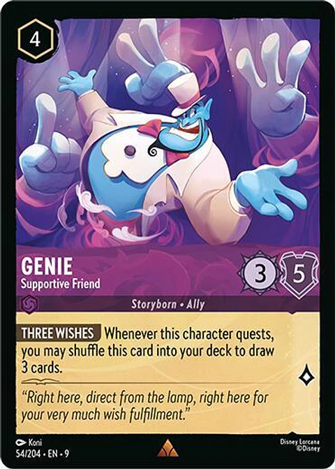 Genie - Supportive Friend - 54/204 - Rare - 9 