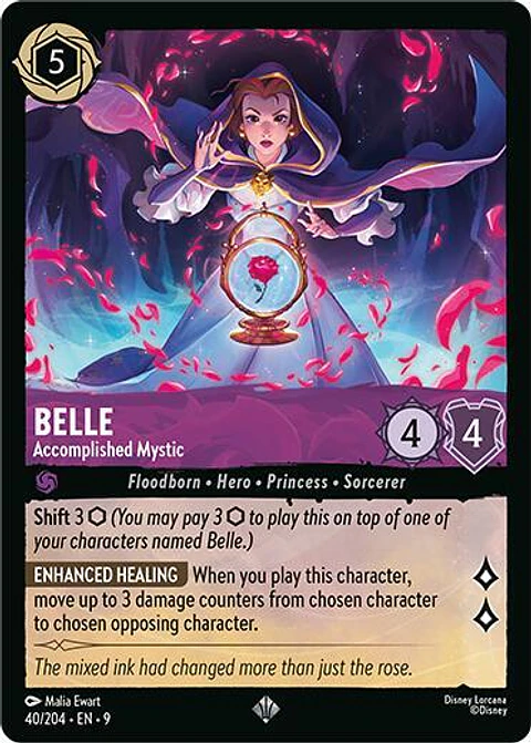 Belle - Accomplished Mystic - 40/204 - Super Rare - 9 