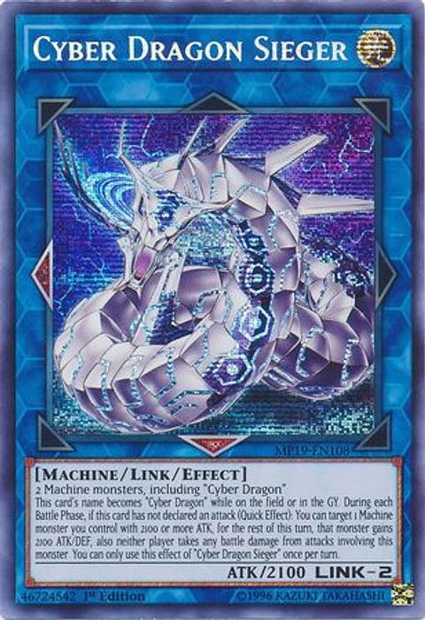 Cyber Dragon Sieger - MP19-EN108 - Prismatic Secret Rare