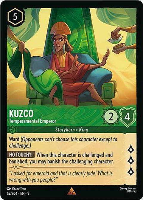 Kuzco - Temperamental Emperor - Rare - 9 