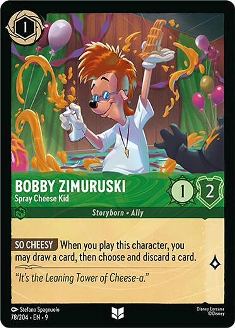 Bobby Zimuruski - Spray Cheese Kid - Uncommon - 9 