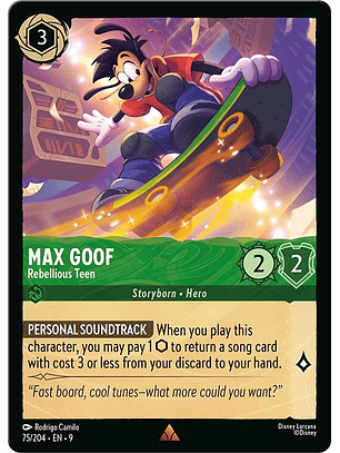 Max Goof - Rebellious Teen - 75/204 - Rare - 9