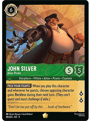 John Silver - Alien Pirate - 89/204 - Legendary - 9 