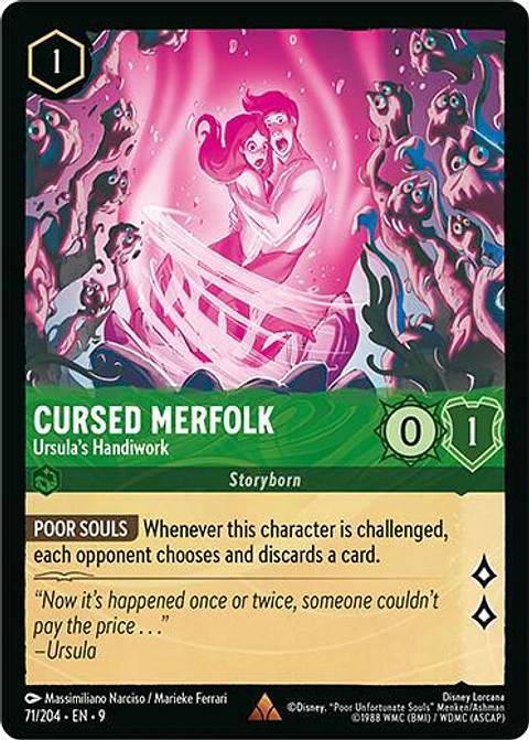Cursed Merfolk - Ursula's Handiwork - 71/204 - Rare - 9