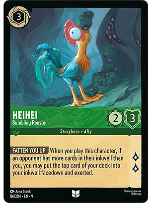 Heihei - Bumbling Rooster - 86/204 - Uncommon - 9 