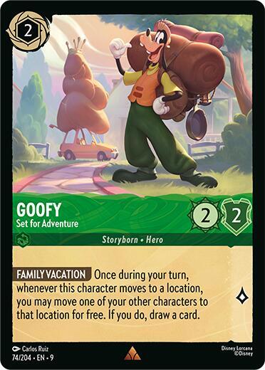 Goofy - Set for Adventure - 74/204 - Rare - 9  1