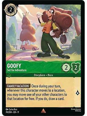 Goofy - Set for Adventure - 74/204 - Rare - 9 