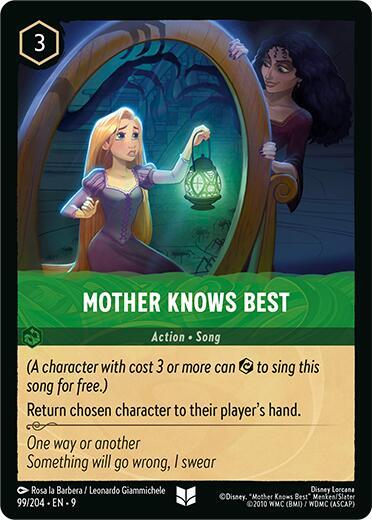 Mother Knows Best - 99/204 - Uncommon - 9 1