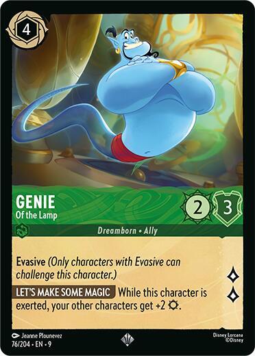 Genie - Of the Lamp - 76/204 - Super Rare - 9  1