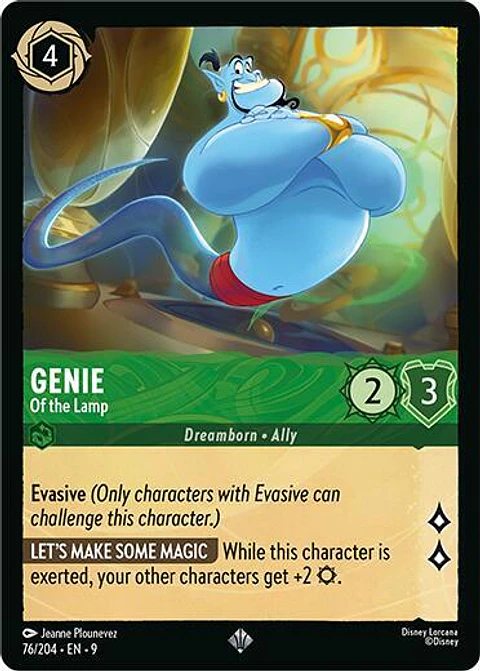 Genie - Of the Lamp - 76/204 - Super Rare - 9 