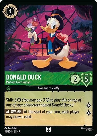 Donald Duck - Perfect Gentleman - 85/204 - Uncommon - 9 1