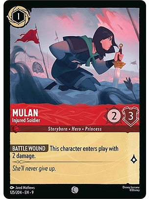 Mulan - Injured Soldier - 125/204 - Common - 9