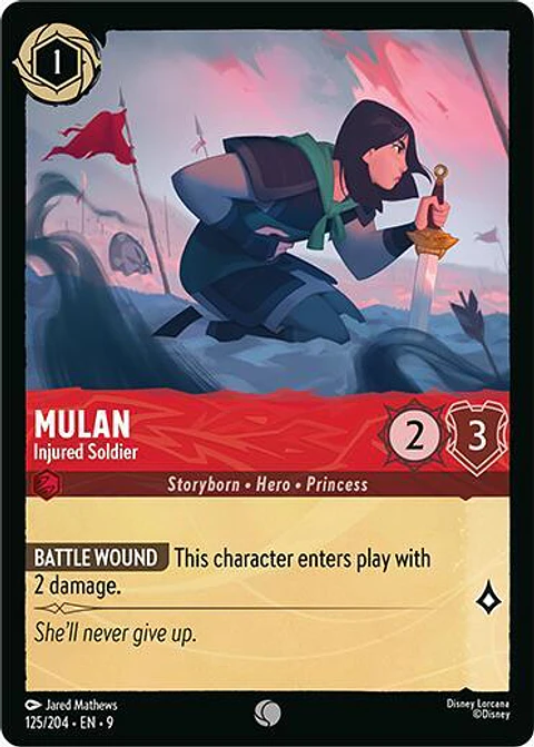 Mulan - Injured Soldier - 125/204 - Common - 9