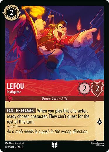 LeFou - Instigator - 103/204 - Uncommon - 9  1