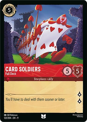 Card Soldiers - Full Deck - 122/204 - Uncommon - 9  1