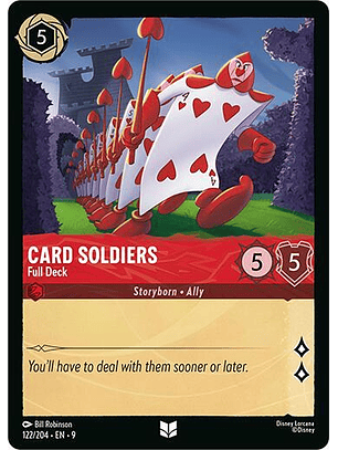 Card Soldiers - Full Deck - 122/204 - Uncommon - 9 