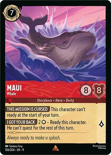 Maui - Whale - 106/204 - Rare - 9  1