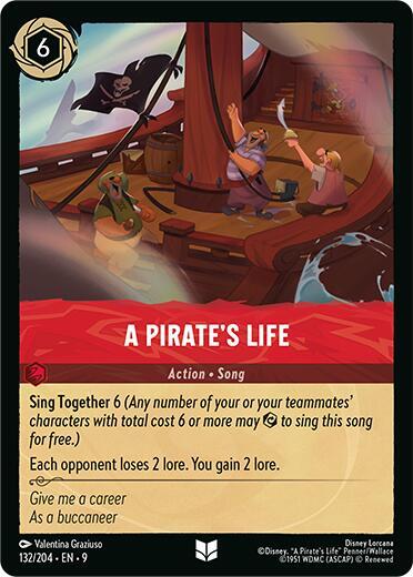 A Pirate's Life - 132/204 - Uncommon - 9 1