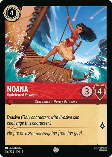 Moana - Undeterred Voyager - 116/204 - Common - 9 1