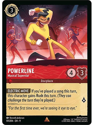 Powerline - Musical Superstar - 117/204 - Rare - 9 