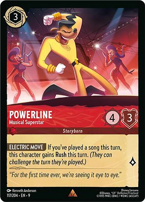 Powerline - Musical Superstar - 117/204 - Rare - 9 