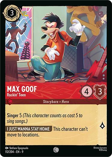 Max Goof - Rockin' Teen - 112/204 - Common - 9 1