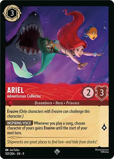 Ariel - Adventurous Collector - 107/204 - Super Rare - 9  1