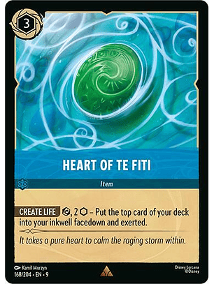 Heart of Te Fiti - Fabled - 168/204 - Rare - 9 