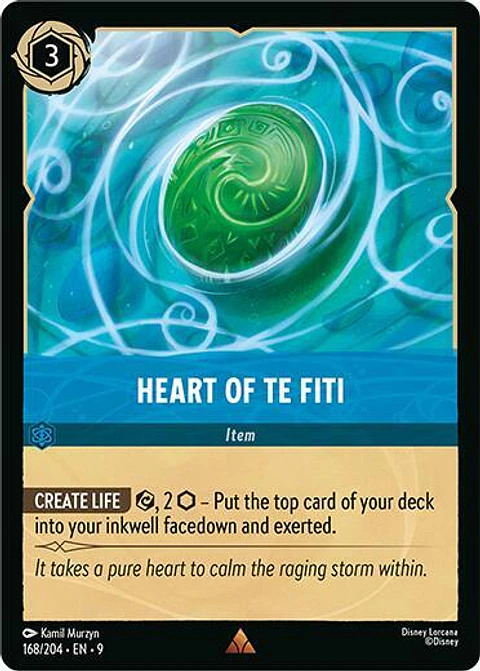Heart of Te Fiti - Fabled - 168/204 - Rare - 9 