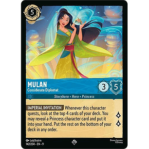 Mulan - Considerate Diplomat - 142/204 - Super Rare - 9 